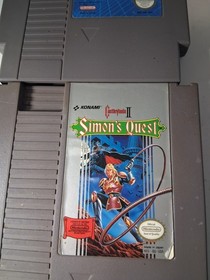 2 retro Nintendo games NES Simon's Quest & Milon's Secret Castle  26394 wt12