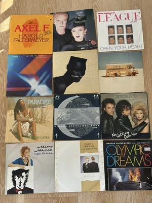 JOB LOT BUNDLE 7  SINGLES X12 1980s SYNTHPOP ELECTRONIC FALTERMEYER BRUCKEN