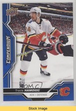 2018-19 Upper Deck Compendium Blue Travis Hamonic #68 READ 0e3