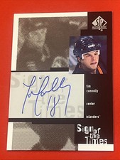 2000-01 SP AUTHENTIC SIGN OF THE TIMES Tim Connolly Auto New York Islanders #TC