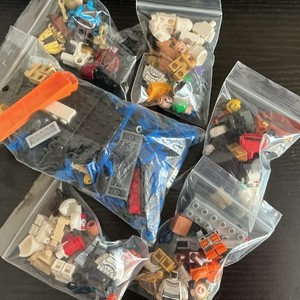 LEGO Minifigures Minifigure Parts Bulk Lot Multicolor Bag(chance of Mr gold)