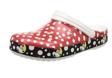 Crocs X-Disney. Rocband Minnie Mouse Polka Dot Red White Clogs Women s 7