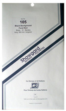 Showgard 105/264mm Stamp Mounts - Jumbo Exhibition Souvenir Sheets Black