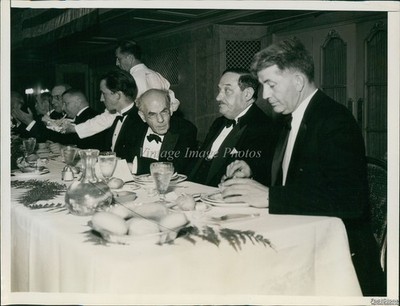 1933 Abel Dawes Simon Buerknes Science Association Banquet Wirephoto Photo 7x9