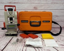 EUC PENTAX JAPAN ETH-210 DIGITAL ELECTRONIC PRECISION THEODOLITE W/ CASE MANUAL