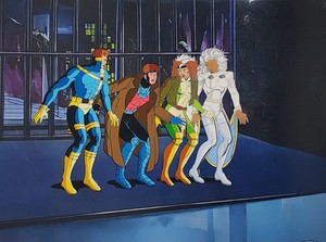 1994 X-Men Animated Series Gambit Rogue Cyclops Storm Animation Cel Reunion Pt 2