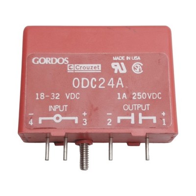 Gordos ODC24A DC Output Module, 18-32VDC In, 1A 250VDC Out, 4-Pin Plug-In