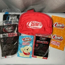 Raising Cane’s Collectors Promo Travel Pouch and Toy Bundle
