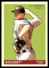 2009 Upper Deck Goudey A.J. Burnett New York Yankees #129