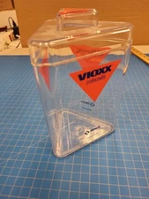 Vioxx rofecoxib Merck Clear Plastic Container Collectible Display Storage