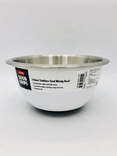 OXO Good Grips 3-Quart White Stainless Steel Mixing Bowl
