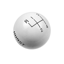 1637626 Hurst Shift Knob - 4-speed Pattern - White