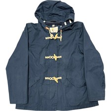 Seasalt Cornwall Women's Rain Coat Organic Cotton Tin Cloth Blue Size 14 VGC
