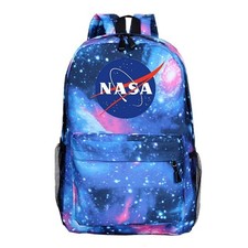 New NASA LOGO School Bag Boys Cartoon Backpack Girls Travel Sports Shoulders Bag