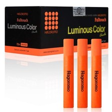 Hagoromo Fulltouch Luminous Chalk 1 Box, Non-Toxic, Dustless 72 Pcs/Orange