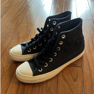 Converse Chuck Taylor All Star Lift High Top Floral Embroidery Sneakers sz 6