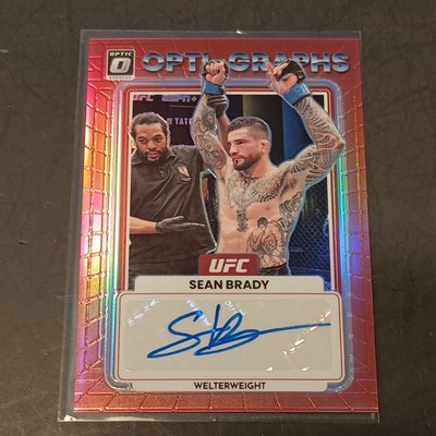 2023 Panini Donruss Optic Sean Brady Opti-Graphs Auto /199 Red