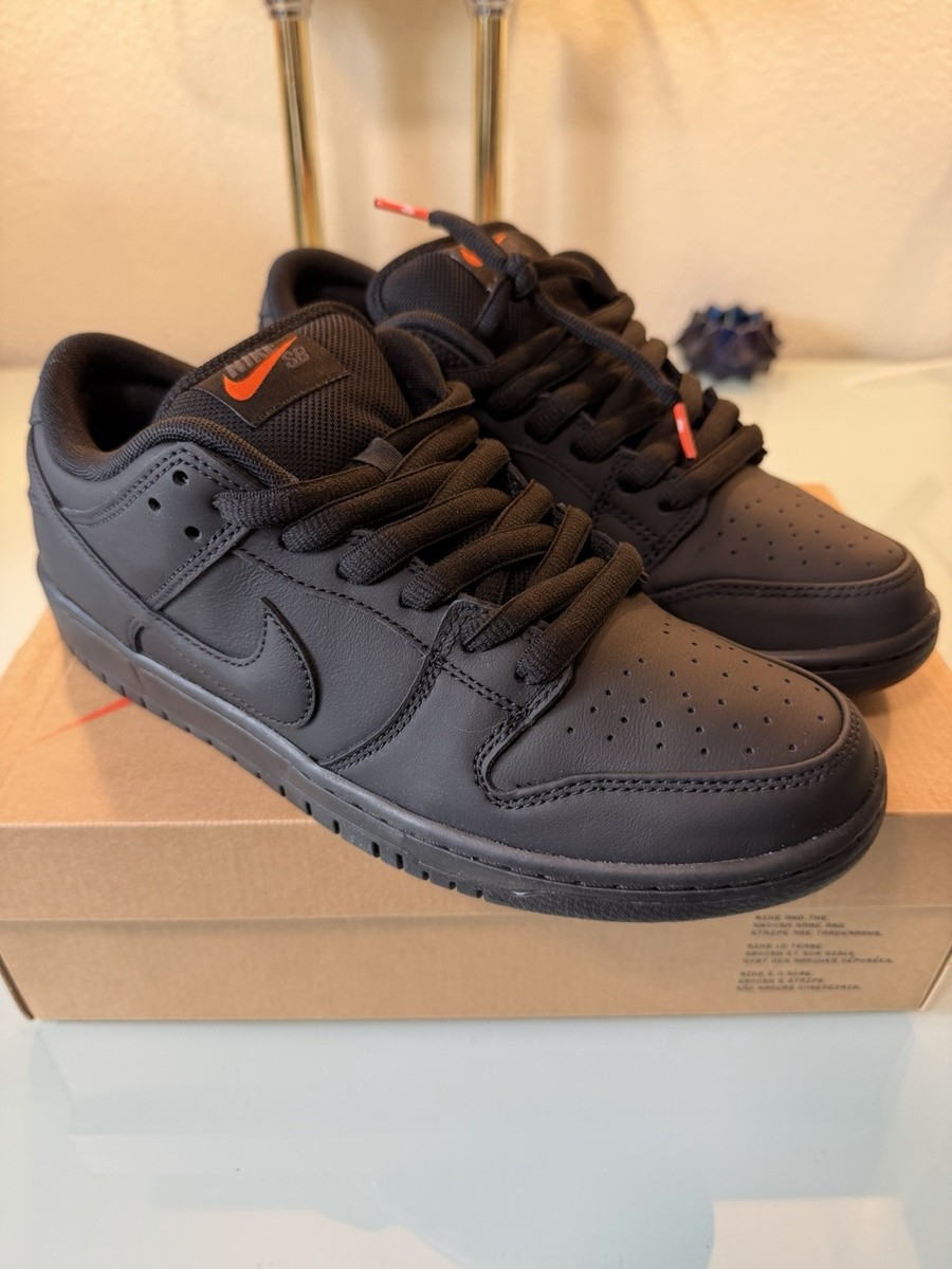 Nike SB Dunk Low Pro Triple Black Sneakers Size 9 | eBay