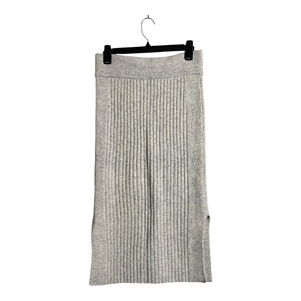 Ralph Lauren Acanalado Tejido Midi Falda Gris Suéter Otoño Invierno Informal Lana M L Foto 4 de 4