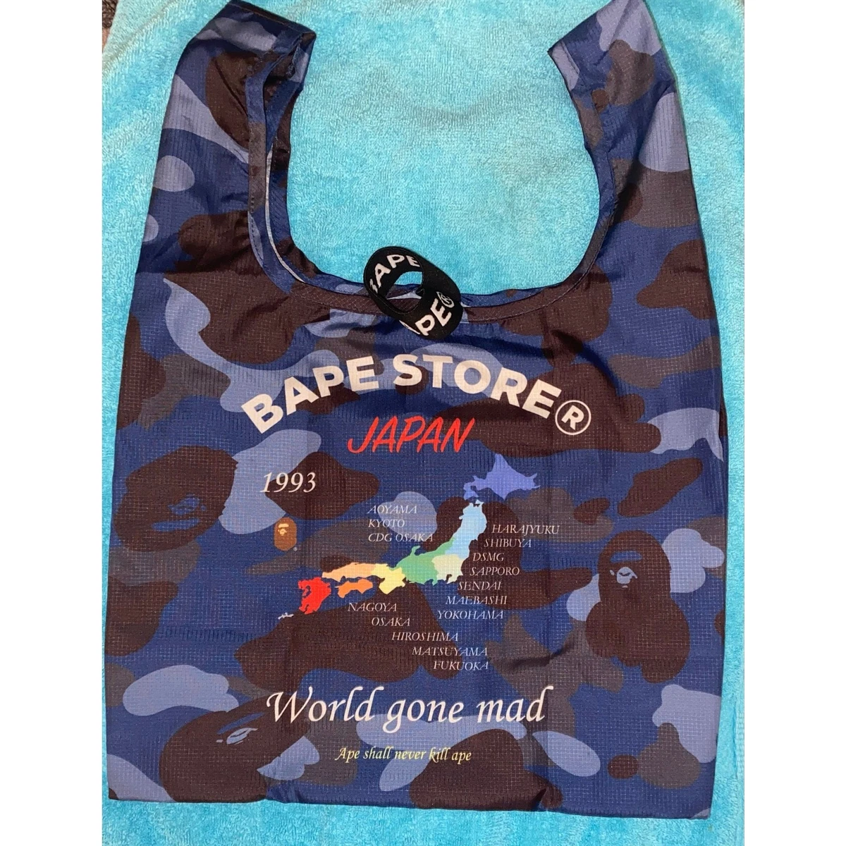 A Bathing Ape Blue Bags for Men for sale | eBay