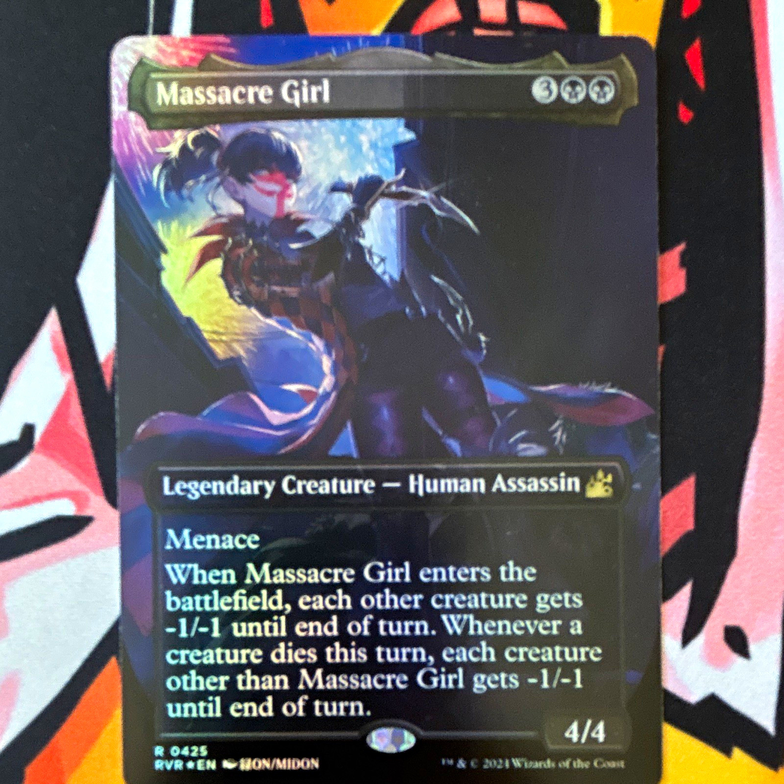 Wizards of the Coast Massacre Girl Ravnica Remastered 0425 Borderless Foil
