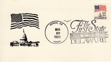 THE FIRST STATE,  DOVER, DE  1985 FDC20655