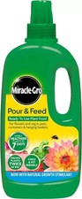 2 x Miracle-Gro Pour & Feed Ready to Use Plant Food 1L Healthier Plants Garden 9.00 per litre