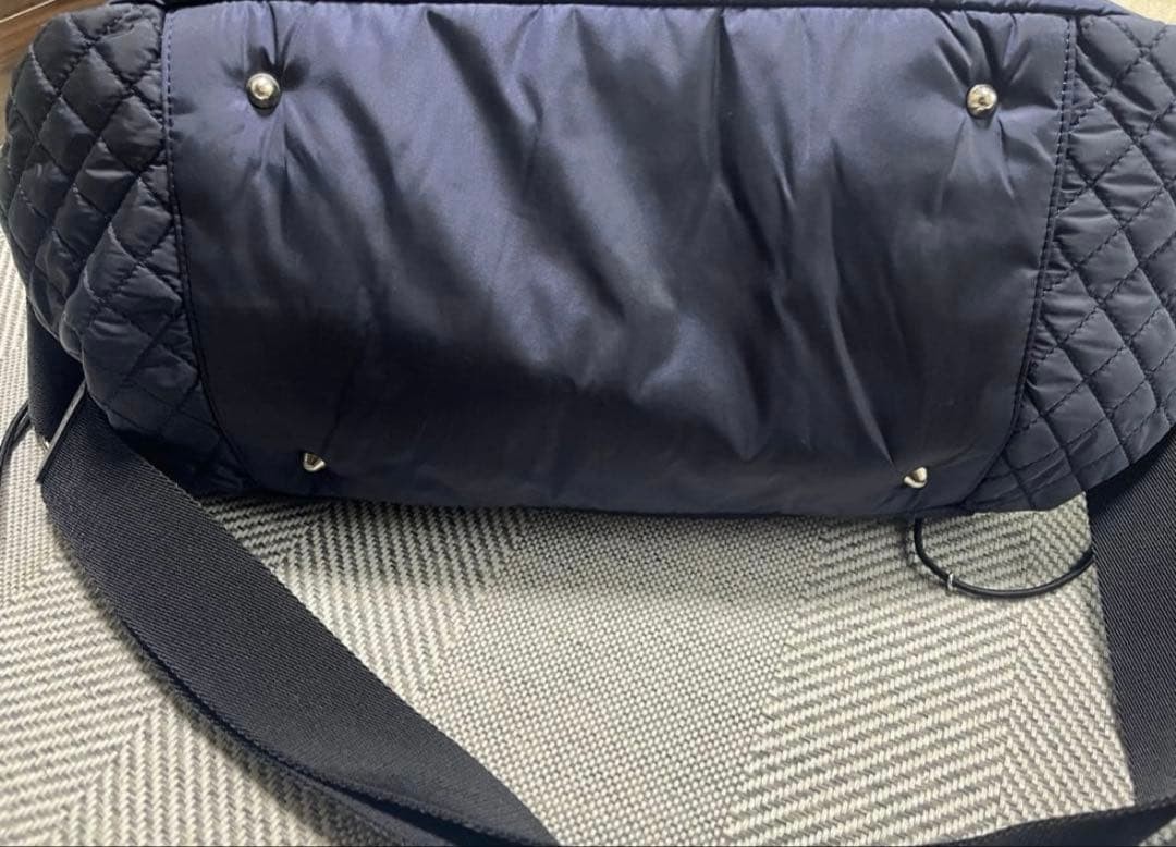 Moncler Navy Quilted Mothers Bag image 4