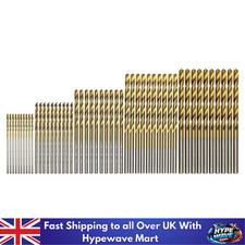 50PCS Titanium Twist Drill Bit Set 1–3mm Small Drill Bits DIY