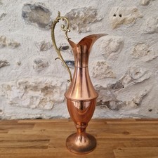 Pichet à Lait Antique Arts & Crafts en Laiton et Cuivre en vente sur