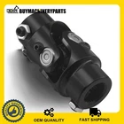 New 3/4"-30 Spline X 3/4" DD Universal Steering U-Joint Black Single Shaft