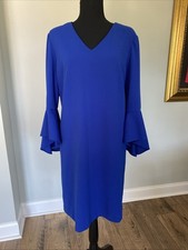 Tahari Royal Blue Dress Size 14
