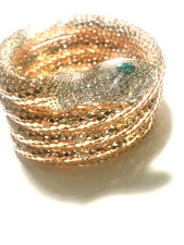 Kenneth Jay Lane  Snake  Bracelet   petite to average  GOLD