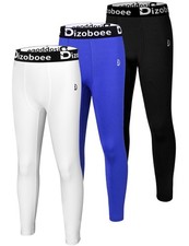 Boys Compression Pants Leggings Tights for Sports Youth Athletic Basketball B...