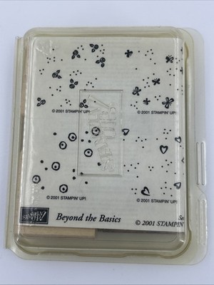 Stampin Up BEYOND THE BASICS Set Wood Mount Rubber Stamp