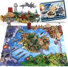 Army Men Action Figures Playset, Army Toys for Boys Age 4-7 6-8 8-12, Toy Soldie