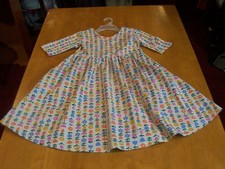Abito in maglia Hanna Andersson multicolore con stampa tulipano per bambina: scollo a scoop - 130 (7/8)