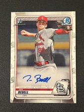Ian Bedell 2020 Bowman Chrome 1st Auto Cardinals 