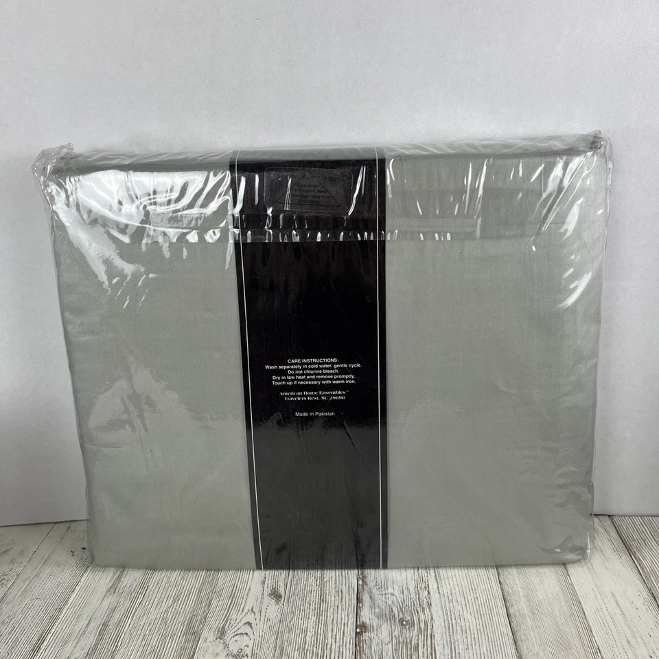 Juego de Sábanas Sage Green King 200 Hilos 100% Algodón Satén Imperial NUEVO Foto 2 de 4