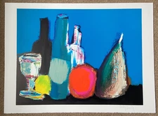 VICTOR HARSCH original lithograph print artwork still life