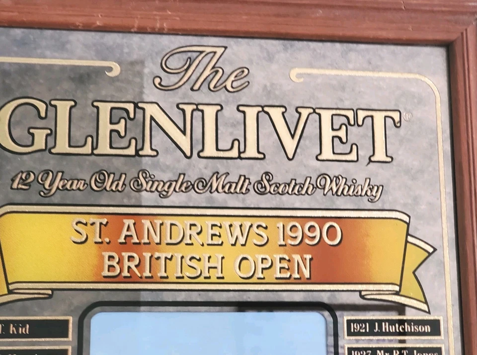 The Glenlivet 1990 St. Andrews British Open Past Winner Mirror - Image 2 of 4
