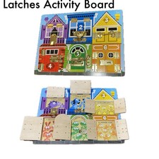 Melissa  Doug Latches Wooden Activity Board Toy