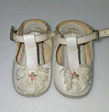 Antique/Vintage 3.5" White Shoes for German/French Bisque Head Dolls