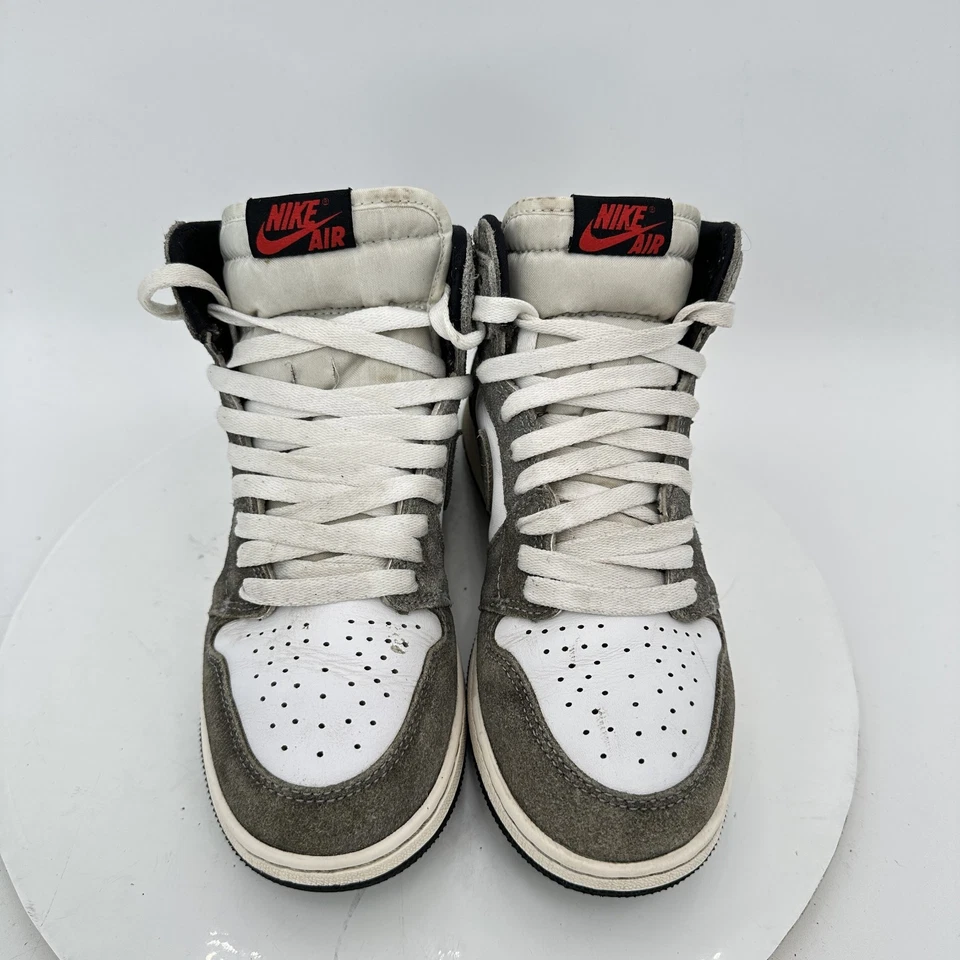 Nike Air Jordan 1 Size 6Y Women 7.5 Retro High OG Washed Gray Suede FD1437-051 - Image 4 of 4
