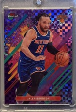 2025-26 Topps Finest JALEN BRUNSON Rare Purple X-Fractor /75! Knicks!