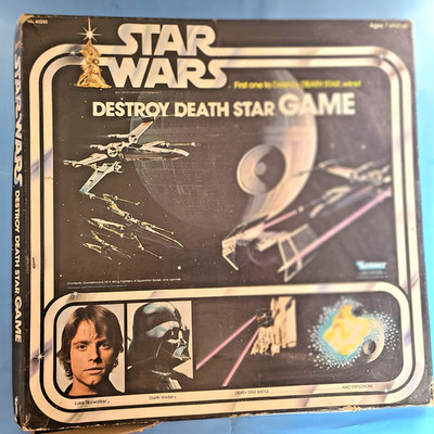Vintage 1977 Star Wars Board Game Destroy Death Star Game No. 40250 Kenner Used