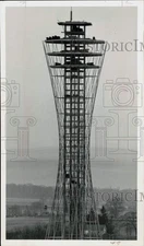 1974 Press Photo Tower Near National Park Service Observation Tower, Culp's Hill