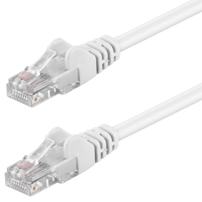 Patchkabel  weiß 0,25m U/UTP CAT5e DSL-/Netzwerk Ethernet-Kabel 100MHz RJ45 8P8C