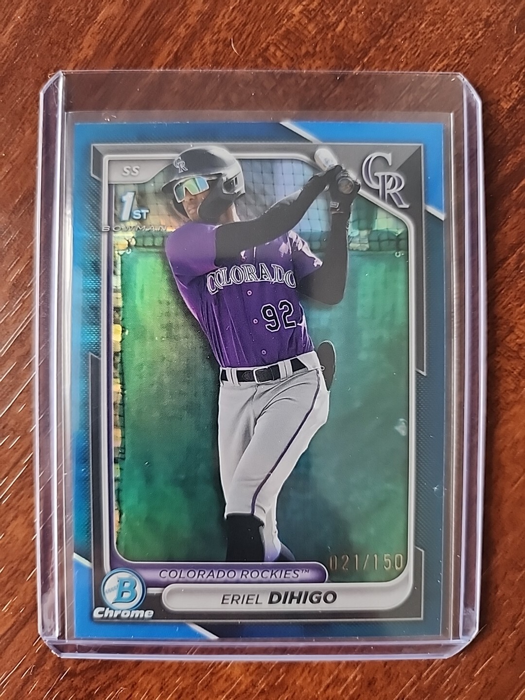 2024 Bowman Chrome - Eriel Dihigo - 1st Blue /150 - Colorado Rockies - #BCP-200