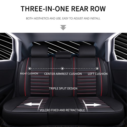 Car Seat Covers Luxury Leather Front & Rear For Holden Colorado RG Cab 2012-2020 - Picture 6 of 54